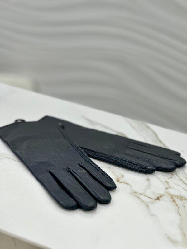Guantes cuero negro