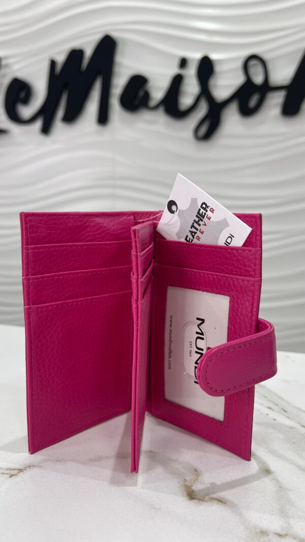 Tarjetero Leather Forever fucsia - Imagen 2