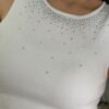 Vestido Hera blanco con cristales super elastizado - Imagen 2