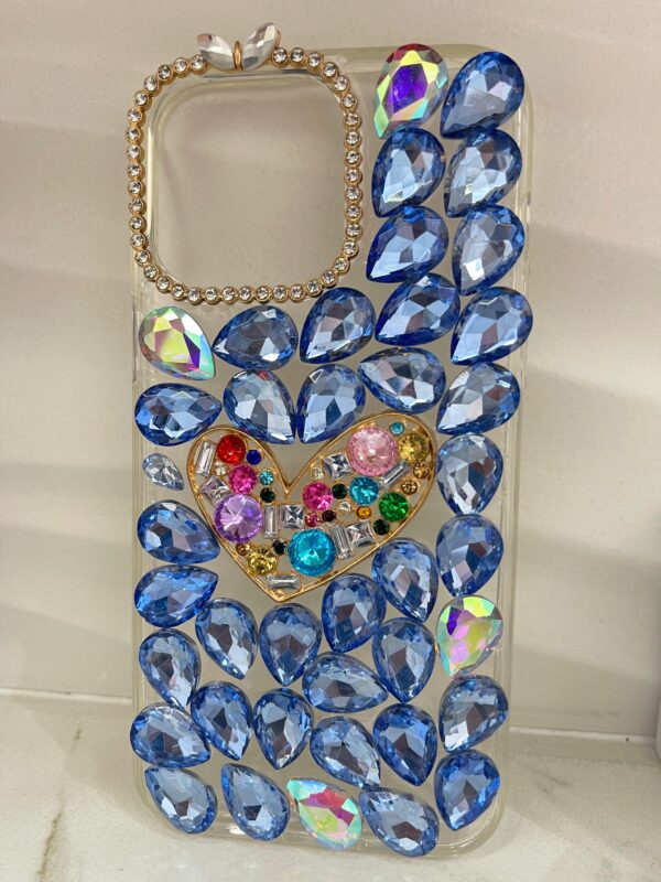 Funda celu Iphone 14 PRO MAX cristales azules