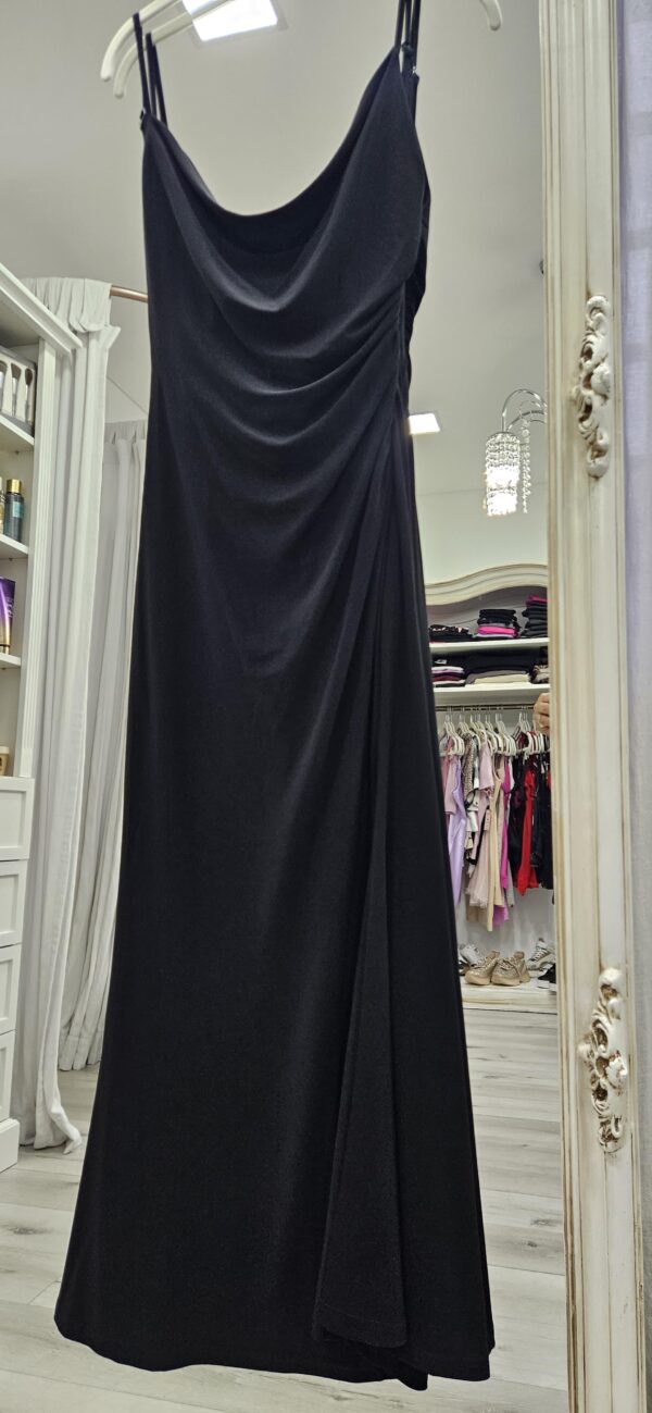 Vestido Laundry largo negro con encaje
