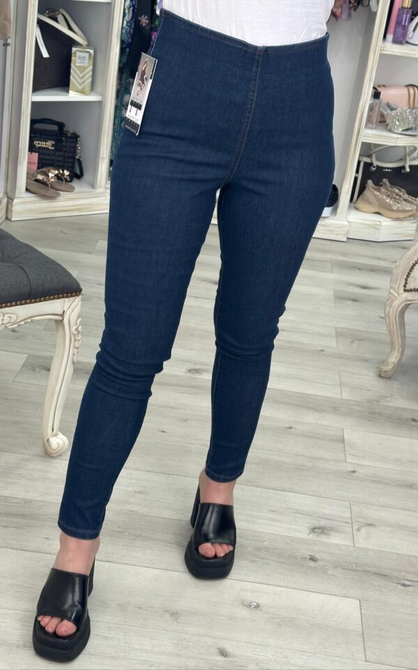 Legging Sofía Vergara azul oscuro jean