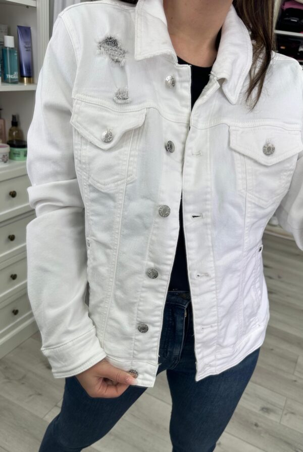 Campera Guess jean Alissana blanca