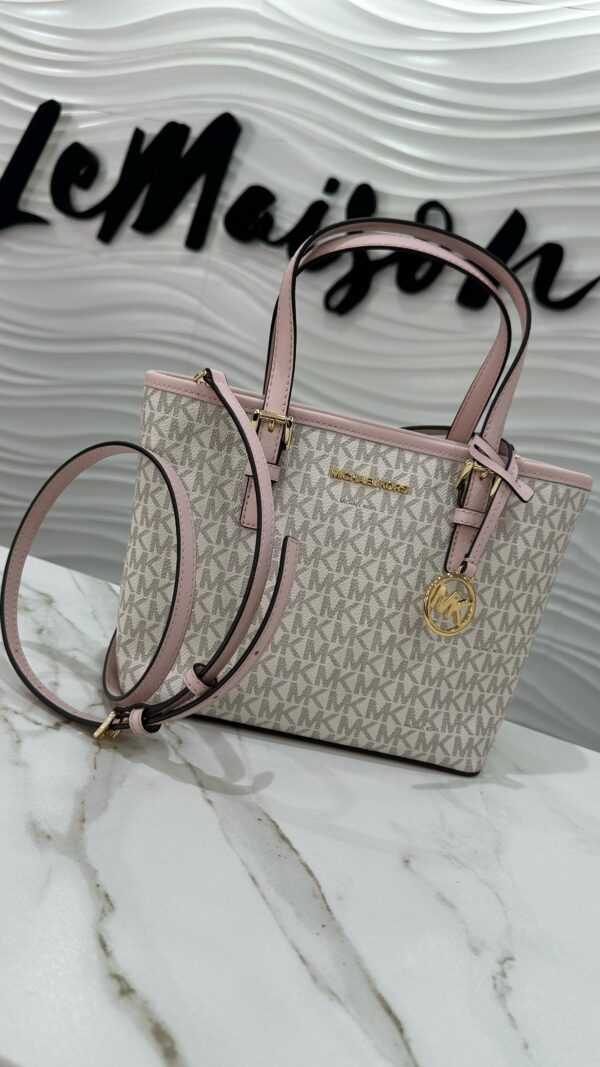 Cartera Michael Kors logos beige
