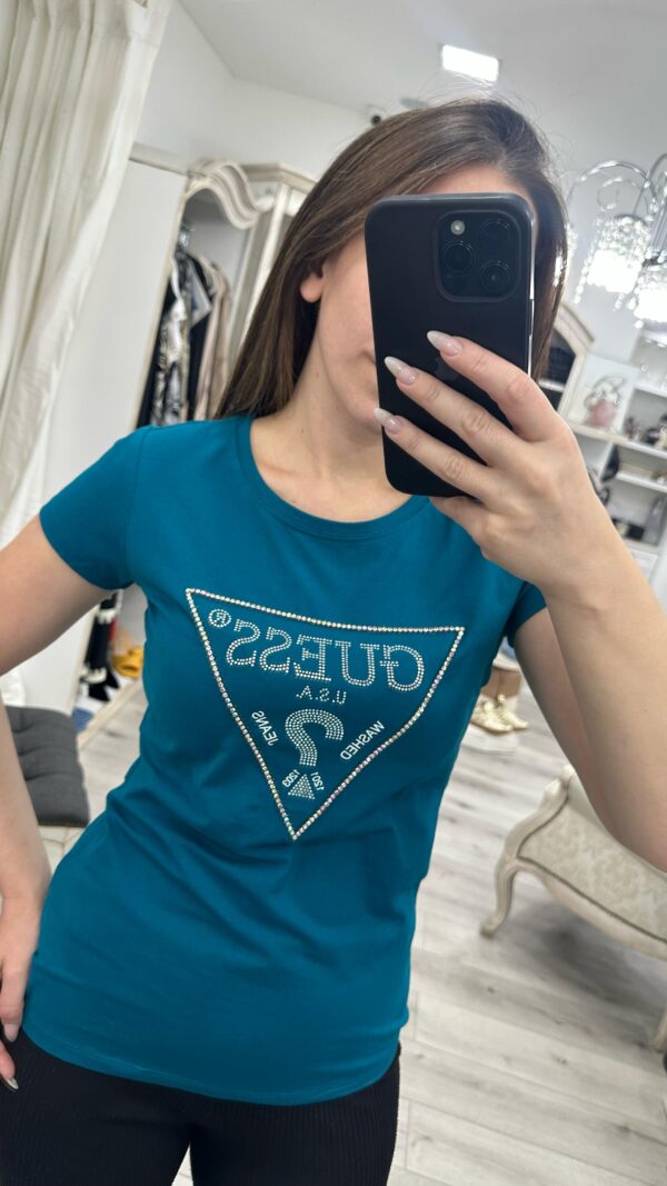 Remera Guess glitter/cristales
