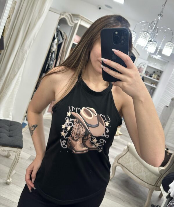 Musculosa Shein cowboy
