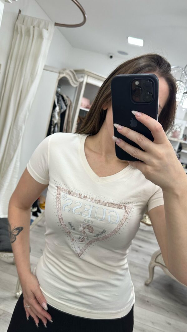 Remera Guess cristales/glitter