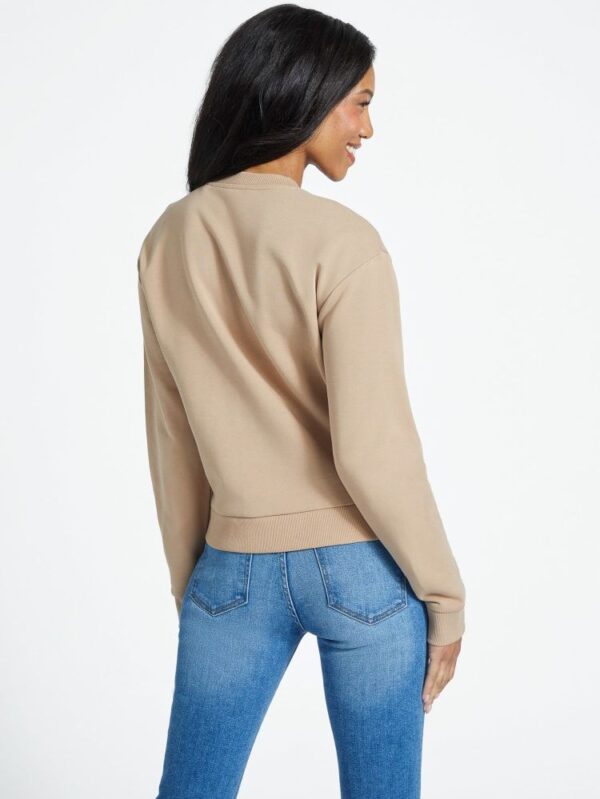 Buzo Guess beige triangulo en cristales - Imagen 3