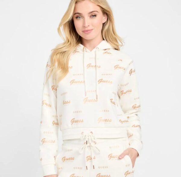 Buzo Guess con loguitos dorados