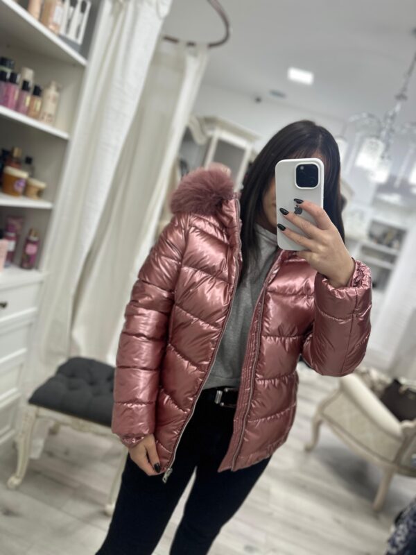 Campera Fashion Moda puffer con capucha - Imagen 3