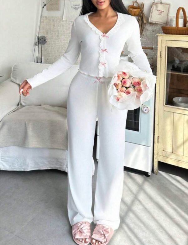 Pijama Shein de algodón largo - Imagen 2