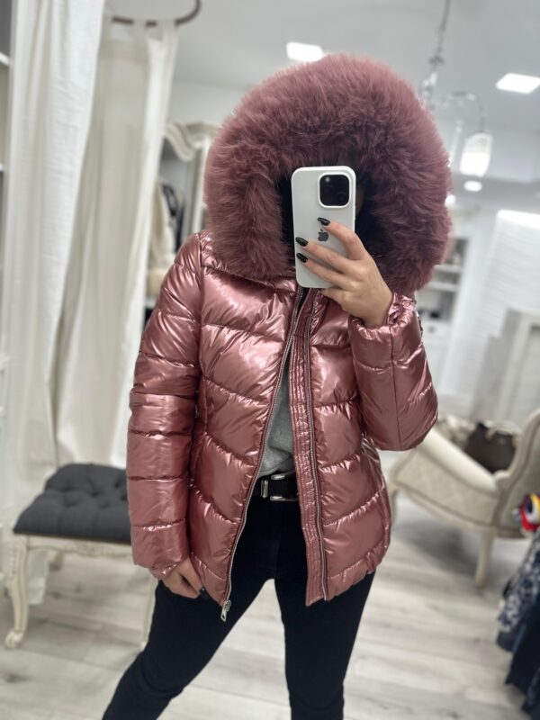 Campera Fashion Moda puffer con capucha - Imagen 2