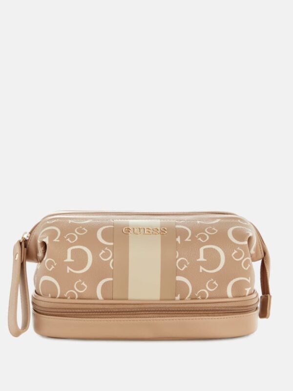 Beauty bag Guess logos base con cierre