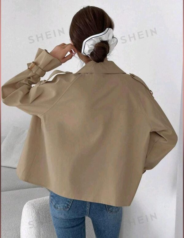 Trench Shein corto manga adaptable - Imagen 3