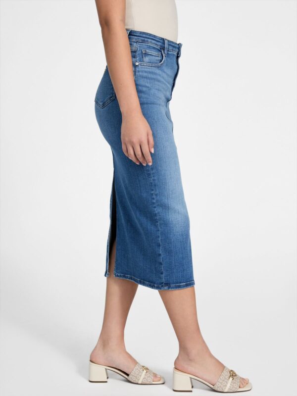 Falda Guess de jean larga con tajo - Imagen 2