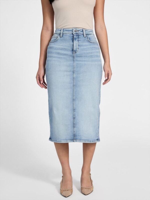 Falda Guess de jean larga con tajo