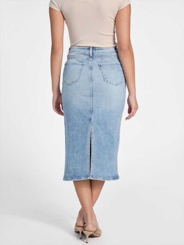 Falda Guess de jean larga con tajo - Imagen 2
