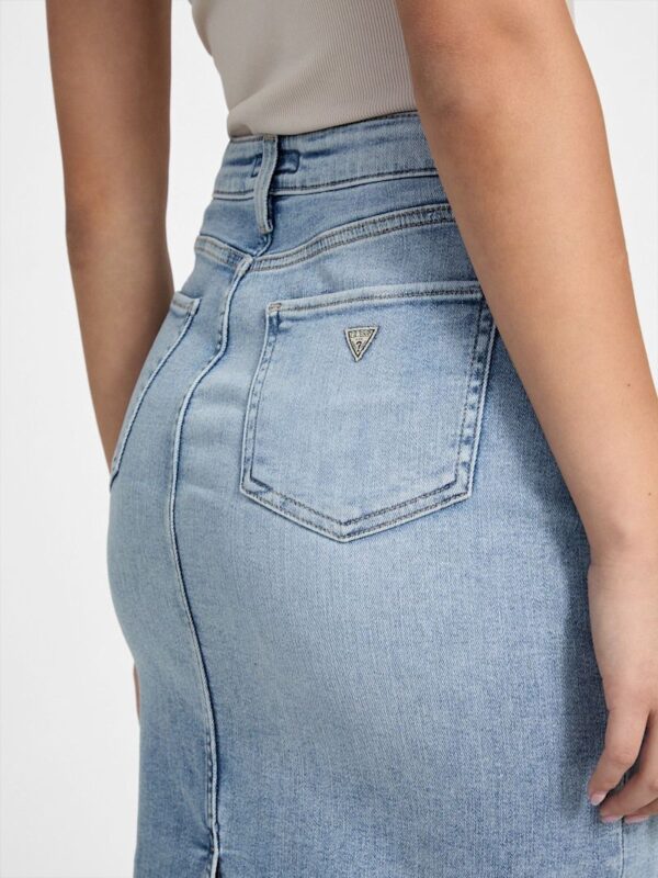 Falda Guess de jean larga con tajo - Imagen 4