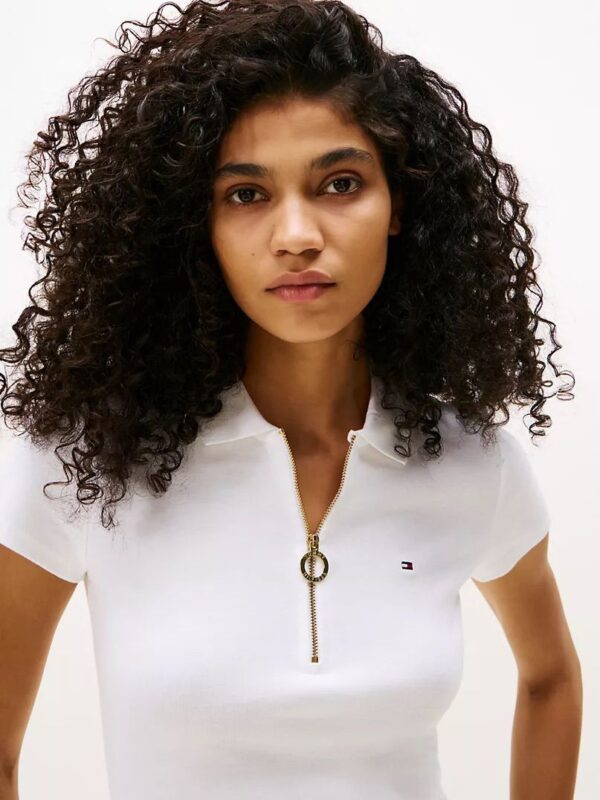 Chomba Tommy Hilfiger con cierre manga corta - Imagen 3