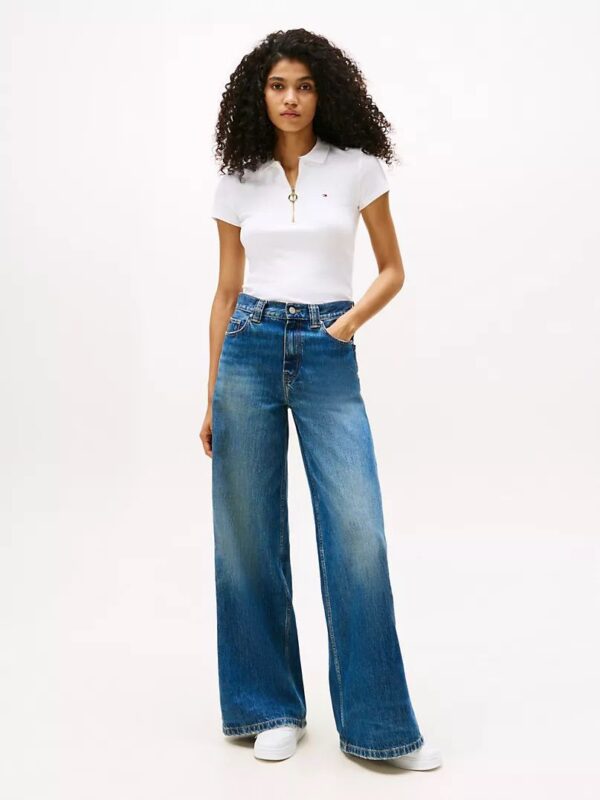 Chomba Tommy Hilfiger con cierre manga corta - Imagen 2